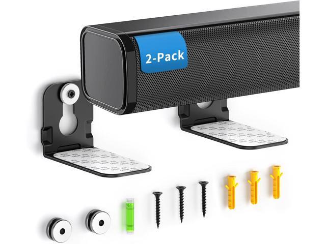 notiela 2 Pack Universal Soundbar Mount Shelf Sound Bar Mounts for Samsung, Sony, LG, Vizio, Bose, Onn and More Soundbar Wall Mount - Sound Bar...