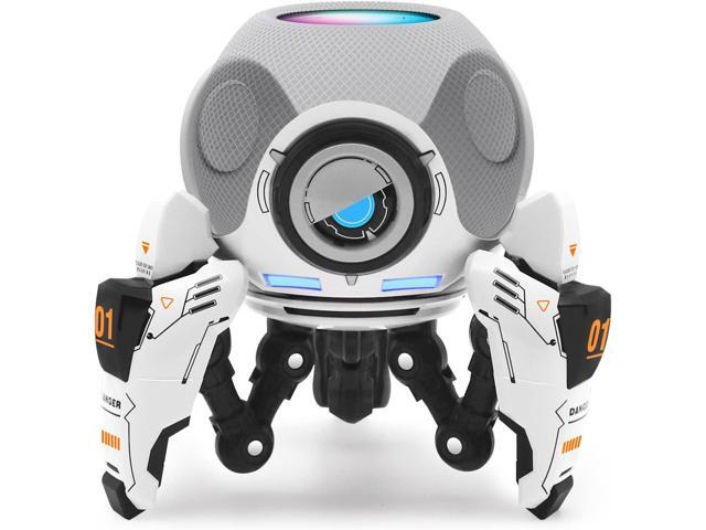 Stand for Homepod Mini, ABS Holder Tripod with Robot Shape, Safe Stable Mount with Anti-Slip Silicone Pad Protects Home pod Mini Speaker Well