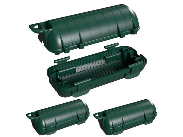 2 Pack Extension Cord Cover Waterproof, Outdoor Cord Connection Protector for Outside with 4 Removable Latches, Electrical Box Plug Covers for...