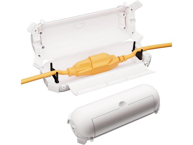 2 Pack of RESTMO Compact Outdoor Extension Cord Cover, IP44 Waterproof Box and Safety Housing Case, Ideal to Protect Outdoor Plugs, Electrical...
