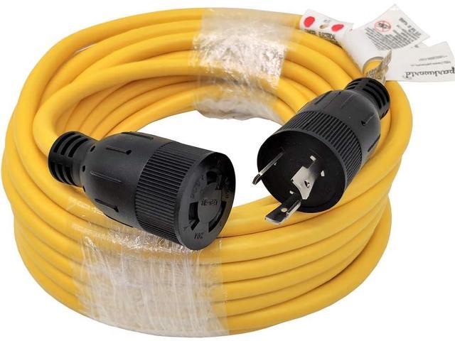 Parkworld NEMA L6-20 Extension Cord, Locking 3-Prong, 20 AMP, 250 Volts, 5000 Watts (36FT)