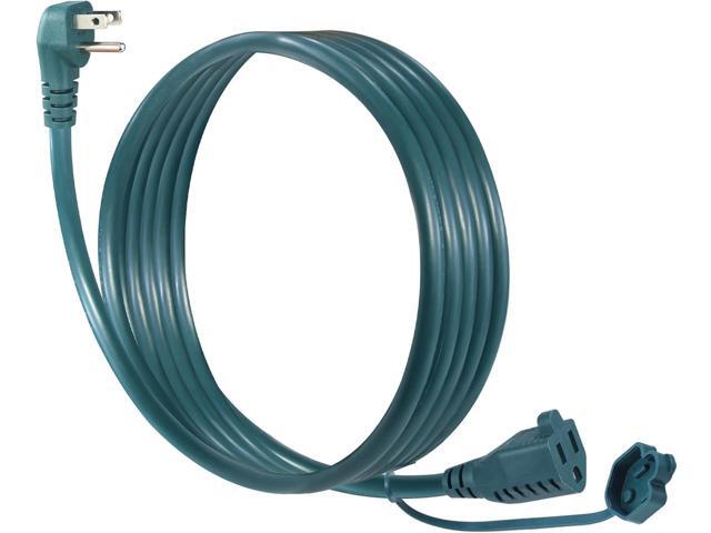 8FT Green Outdoor Extension Cord for Lawn Mower - 1625W SJTW 16AWG Outside Power Extension Cord, Short 3Prong Grounded Waterproof Extension Cable...