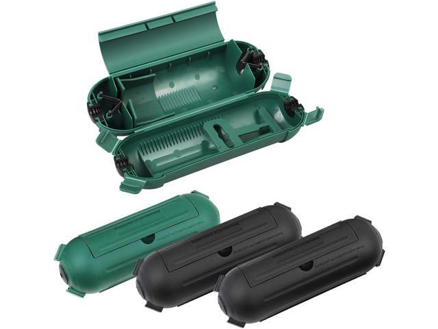 DEWENWILS [4 Pack] Outdoor Extension Cord Safety Cover, Weatherproof Electrical Connection Box, Adjustable Compartment for AWG 12/14/16 Cords,...
