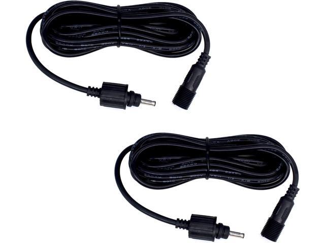 Lewisia 10 Feet Extension Cable - Solar Water Pump & Air Pump Aerator Oxygenator Extender Wires Cords (2 Pack)