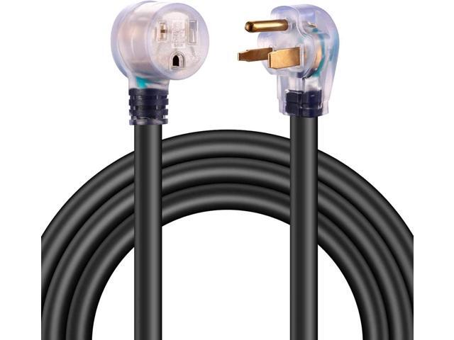 Miady 25ft 50AMP Welder Extension Cord, 8 Gauge Heavy Duty Industrial NEMA 6-50 Welding Machine Cord with Lighted End, ETL Approved