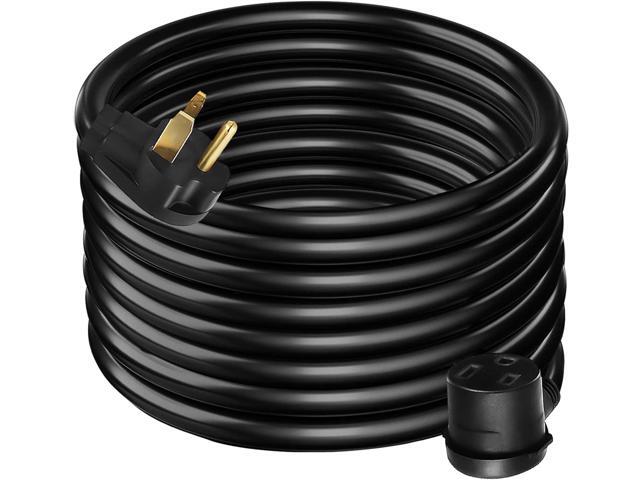 VEVOR Welder Extension Cord 30 Amp 50 Feet, NEMA 6-50 Plug 10 AWG 3 Prong 250V 12500W Heavy Duty Welding Cable for MIG, Lincoln, Plasma, Miller, TIG