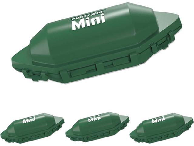 Mini Holiday Light Cord Protector and Christmas Light Plug Cover - Green (4 Pack)