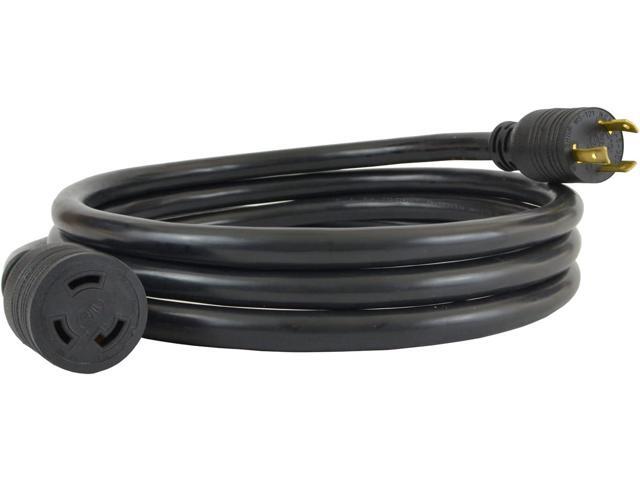 Conntek 20570: 30 Amp L5-30 Locking Style Generator Extension Cord Black 10-Feet