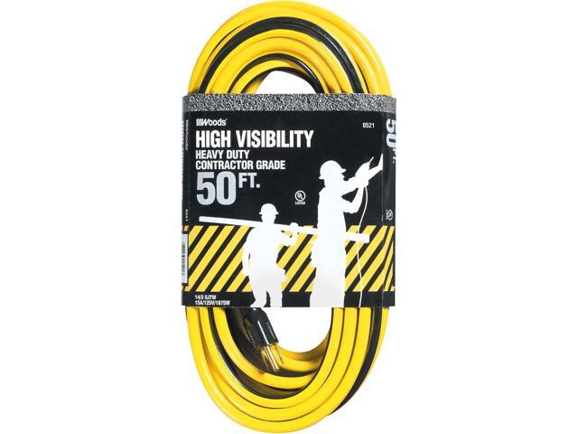Southwire Extension Cord - High Visibility Power Cable for Indoor and Outdoor Use - Reinforced Blades - Moisture Resistant - 14/3 Gauge - 50-Foot -...