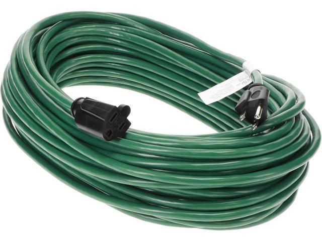 Otimo 100 Ft 16/3 SJTW Green, Outdoor Extension Cord - 3 Prong Ground Plug, 10A 1250W, Water & Weather Resistant, Flame Retardant