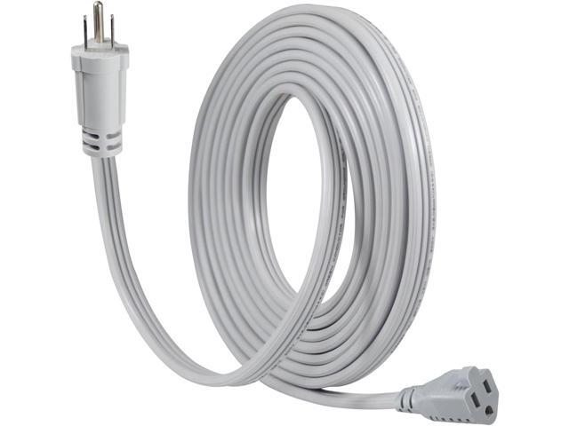 KUNCAN Appliance Power Extension Cord - Heavy Duty 14/3 AWG Parallel 3 Prong Low Profile Flat Cable US Plug Male to Female Extender Grounded Wire...