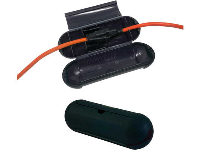 Hot Headz Outdoor Extension Cord Safety Seal Water-Resistant Cord Cover Great for Holiday Lights, Water Fountains, Pool Pumps, Air Conditioners,...