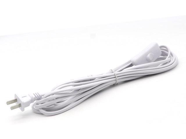 16ft T5 T8 LED Tube Power Extension Cord with On/Off Switch - US Plug for Integrated Led Tube - 1 Pack