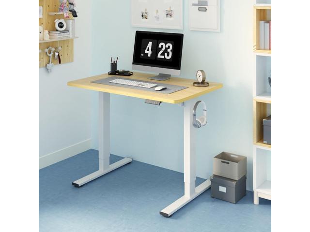 FLEXISPOT EN1 One-Piece Standing Desk 40 x 24 Inches Height Adjustable Desk Electric Sit Stand Up Desk Home Office Desks Computer Workstation...