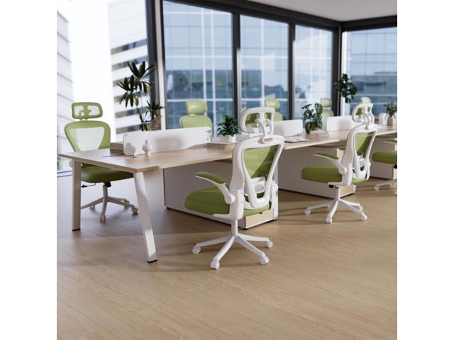 Computer Desk Chair, Ergonomic Office Chair M903 with Wheels, High Back Mesh Office Chair with Adjustable Lumbar Support, Headrest, Flip-Up...