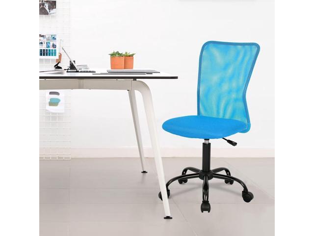 FDW Home Office Chair Mid Back Mesh Desk Chair Armless Computer Ergonomic Task Rolling Swivel Chair Back Support Adjustable Modern with Lumbar...