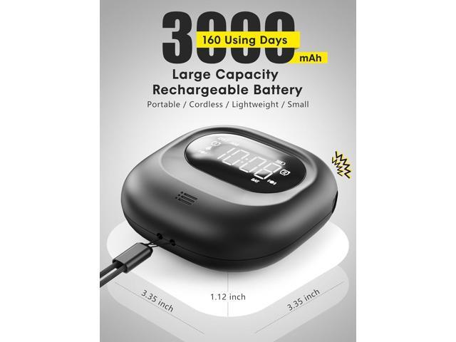 ROCAM Rechargeable Vibrating Alarm Clock Bed Shaker, 3000mAh Portable Travel Clock Under Pillow for Teens, Deaf People, Heavy Sleepers, Adults ...