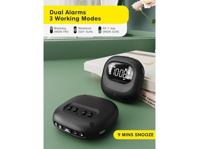 ROCAM Rechargeable Vibrating Alarm Clock Bed Shaker, 3000mAh Portable Travel Clock Under Pillow for Teens, Deaf People, Heavy Sleepers, Adults ...