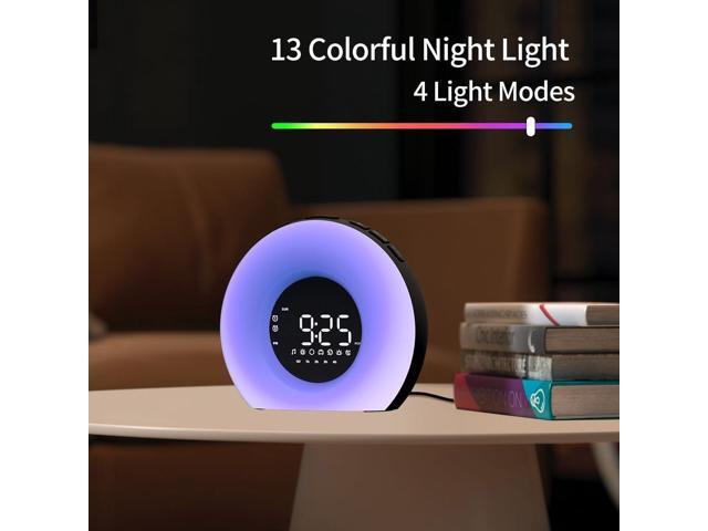 Wake Up Light Sunrise Alarm Clock with Sunrise Sunset Simulation 23 Nature Sleep Sounds 13 Colors Night Light Dual Alarms Snooze Function Sleep Aid...