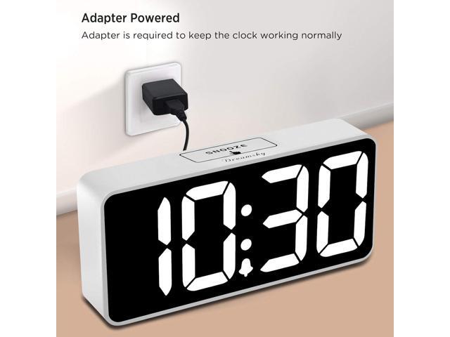DreamSky Large Digital Alarm Clock Big Numbers for Seniors & Visually Impaired, 9 Inches Electric Clocks for Bedroom, Jumbo Display Fully Dimmable...