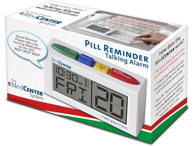 Talking Alarm Clock, Medication Pill Reminder Clock, Talking Alarm Clock for Dementia, Hearing, Visually impaired Seniors-Digital Clock Ex Large...