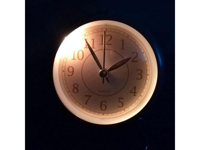 SHISEDECO Small Tableclocks Classic Non-Ticking Tabletop Alarm Clock with Backlight, Battery Operated Astronaut Deskclock with HD Glass for Living...