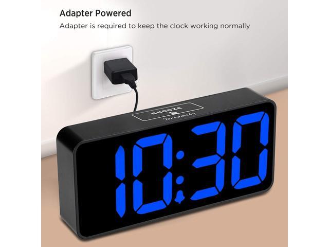DreamSky Large Digital Alarm Clock Big Numbers for Seniors & Visually Impaired, 9 Inches Electric Clocks for Bedroom, Jumbo Display Fully Dimmable...