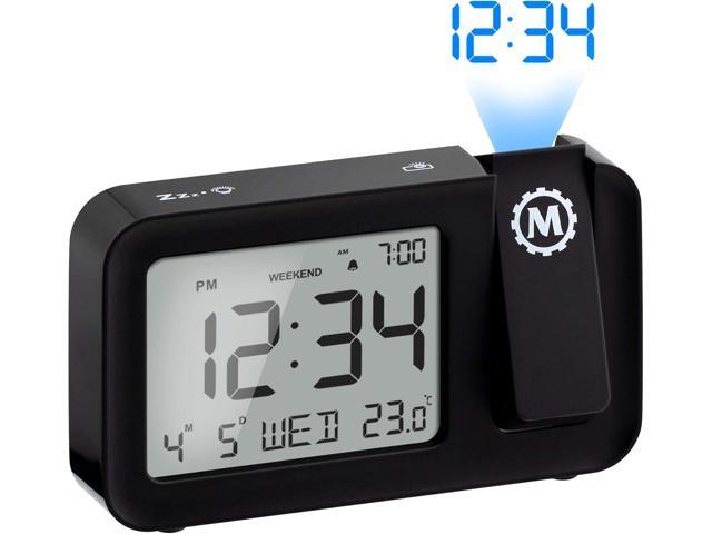 MARATHON Projection Clock with Large Display and Backlight