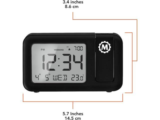 MARATHON Projection Clock with Large Display and Backlight