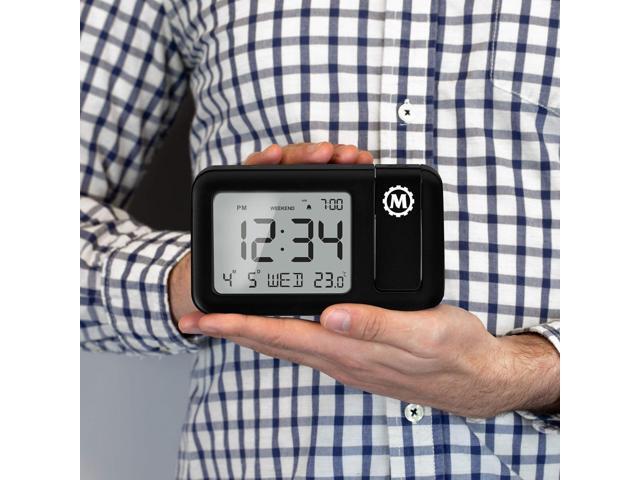 MARATHON Projection Clock with Large Display and Backlight