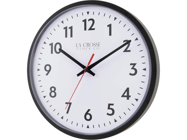 LaCrosse Clock 404-2636-INT 13 Inch Info-Tech Commercial Silent Quartz Analog Wall Clock