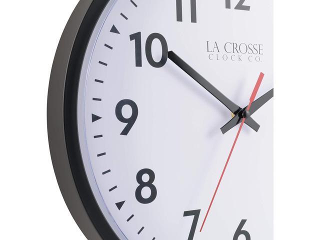 LaCrosse Clock 404-2636-INT 13 Inch Info-Tech Commercial Silent Quartz Analog Wall Clock