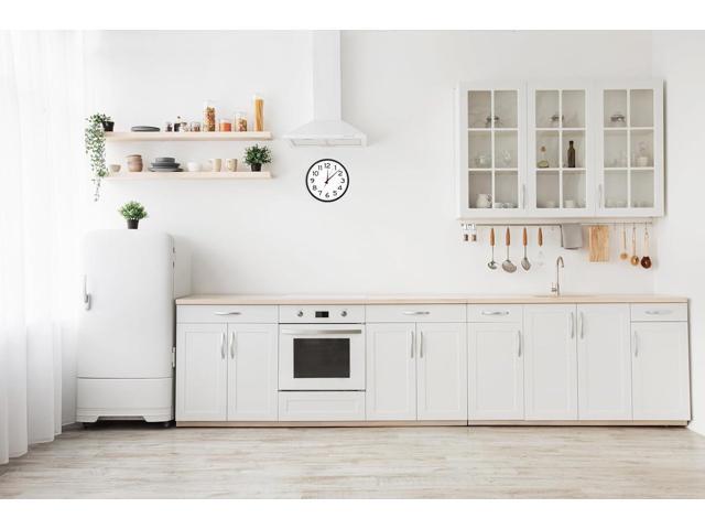 Ultimate Wall Clock 10 Inch Round Quartz Black Kitchen Office Bedroom Study Classic Indoor Outdoor Unbranded Battery...