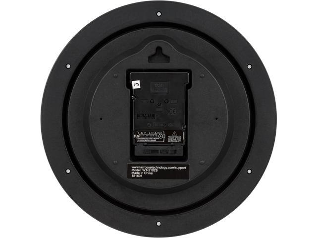 La Crosse Technology WT-3102S Atomic Analog Wall Clock, 10', Silver