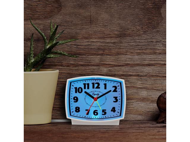 Equity 33100 Electric Silent Analog Alarm Clock with Lighted Dial