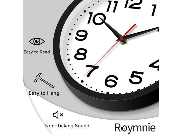 Wall Clock 14 Inch Large Silent Non-Ticking Modern Clock Battery Operated Classic Simple Minimalist Analog Decorative for Kitchen, Living...