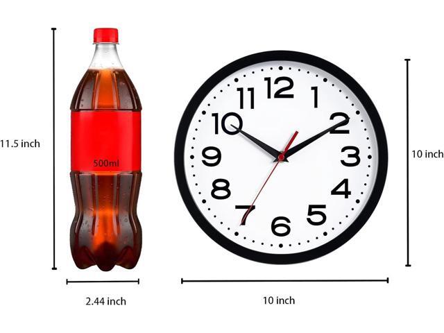 Wall Clock 10 Inch Silent Non-Ticking Modern Clock Battery Operated Classic Simple Minimalist Analog Decorative for Kitchen, Living Room,Office,...