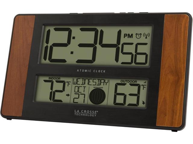 La Crosse Technology Wall/Table Clock, 6.61-inch x 11.1-inch x 1.14-inch (513-1417CH-INT)