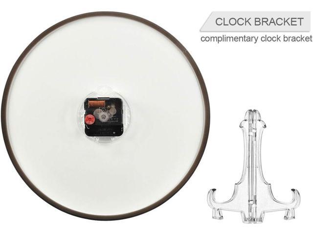 ALAZA Modern White Spiral Wall Clock Battery Operated Silent Non Ticking Clocks for Living Room Decor 12 Inch / 9.5 Inch