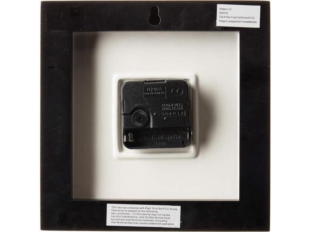 Enesco Whatever. Scrambled Numbers Always Late 7.5 x 7.5 Inch Square Hanging Wall Clock
