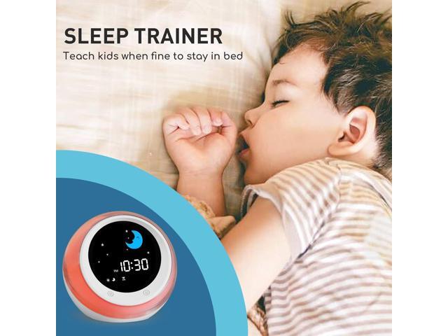 iHoo Kids Alarm Clock, Sleep Training Clock with Sun & Moon,Night Light and OK to Wake Alarm Clock for Toddlers