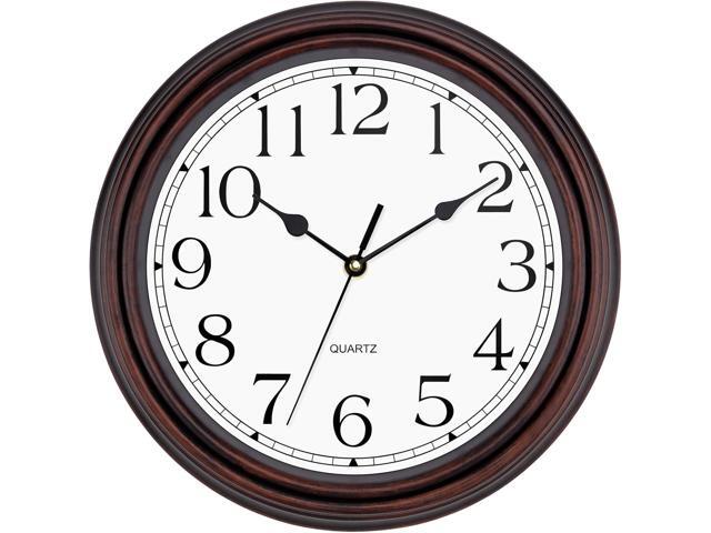 Foxtop 12 Inch Wall Clocks Battery Operated Silent Non-Ticking Classic Vintage Retro Wall Clock Decorative for Office Living Room Kitchen Home...