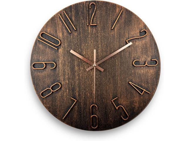 Wall Clock Battery Powered 12 inch Silent Wall Clock, Exquisite Modern Style Decorative Clock, Suitable for Home, Office, School, Kitchen, Bedroom,...