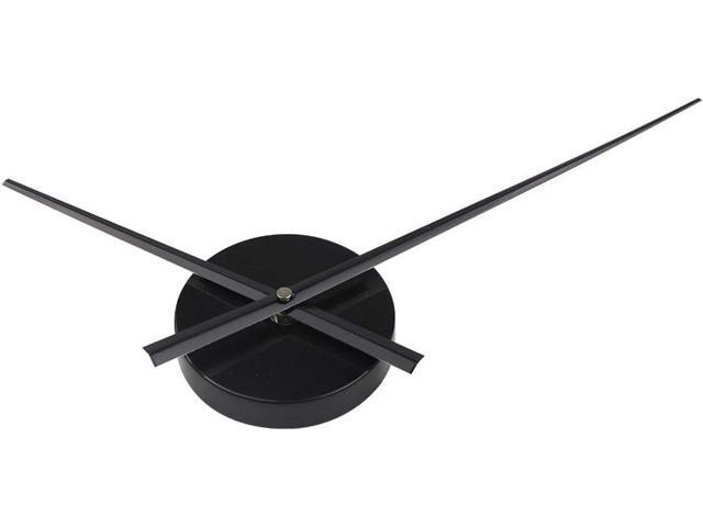 Timelike DIY Large 3D Clock Hands Wall Art Decor Quartz Clock Mechanism Accessories (Black)