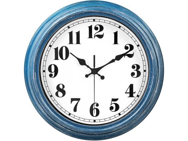 JENLYSTIME 12 Inch Retro Wall Clock Silent Non Ticking Battery Operated Movement Easy to Read Wall Clocks Decorate for Bedroom Living Room Kitchen...