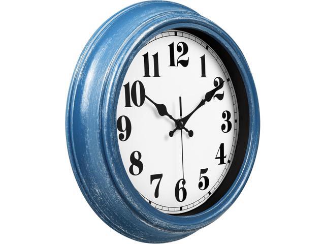JENLYSTIME 12 Inch Retro Wall Clock Silent Non Ticking Battery Operated Movement Easy to Read Wall Clocks Decorate for Bedroom Living Room Kitchen...