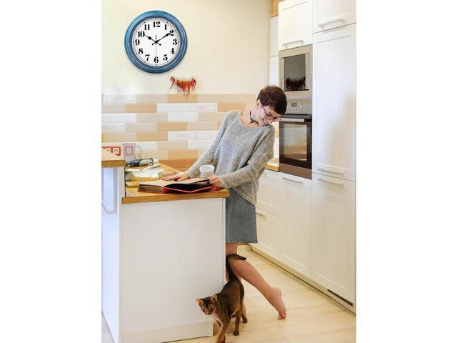 JENLYSTIME 12 Inch Retro Wall Clock Silent Non Ticking Battery Operated Movement Easy to Read Wall Clocks Decorate for Bedroom Living Room Kitchen...