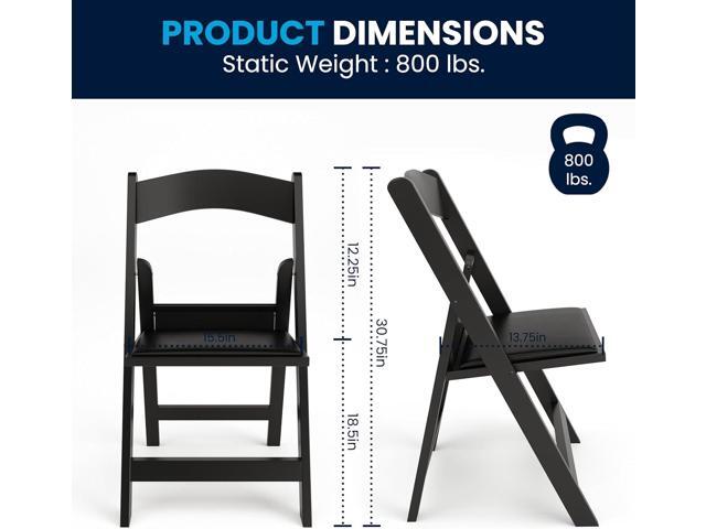 Flash Furniture Hercules Series Folding Chairs for Weddings and Formal Events, Stackable Commercial Event Seats with 1,000-lb. Static Weight...