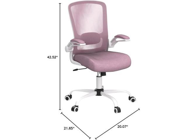 Mimoglad Ergonomic High Back Mesh Office Chair, Adjustable Lumbar Support, Thickened Seat Cushion (Modern, Orchid)