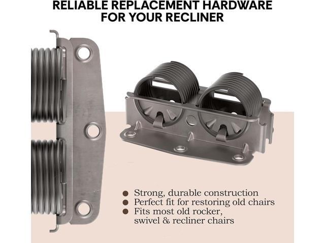 UNIQANTIQ HARDWARE SUPPLY Platform Rocker Recliner Springs or Rocking Chair Springs - 5-1/8' Long x 3-9/16' Wide - One Pair - Reclining Chair...
